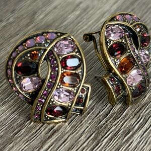 Heidi Daus Elegant Multicolor Gemstone Earrings